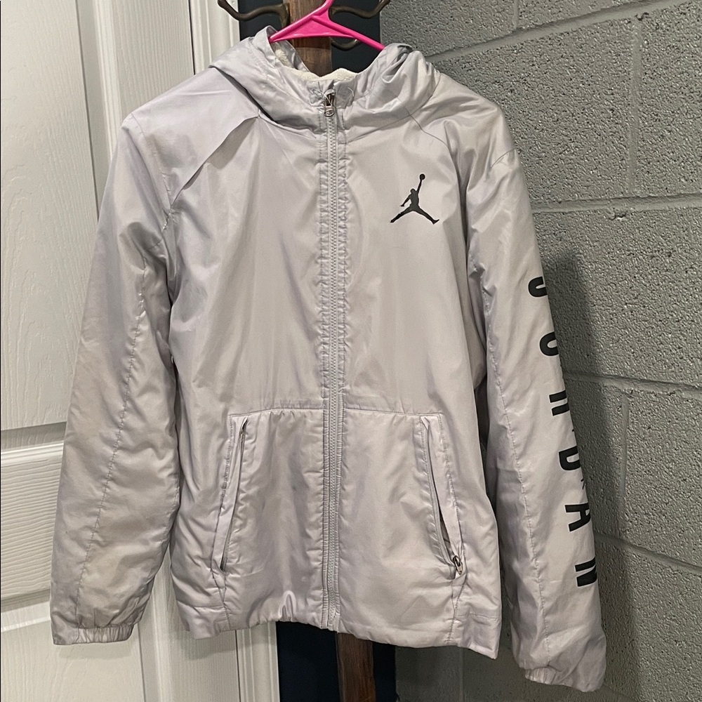 Jordan Kids Light Gray Raincoat